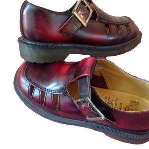 Dr Martens burgundy mary jane