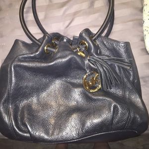 Authentic Michael Kors black leather purse