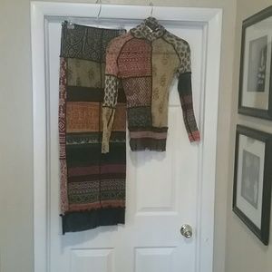 Jean Paul Gaultier skirt and top