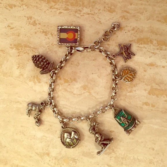 Colorado/Denver/Rocky Mountain charm bracelet