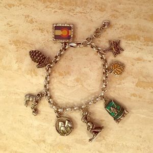 Colorado/Denver/Rocky Mountain charm bracelet