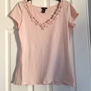 H&M shirt with bows on collar adorable organic