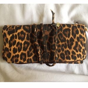 Lucky Brand Leopard Print Jewelry Travel Case