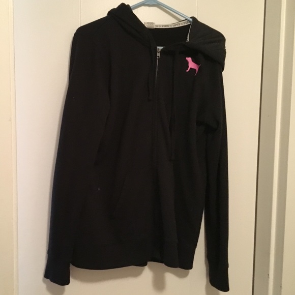 Black zip up from PINK by Victoria Secret
