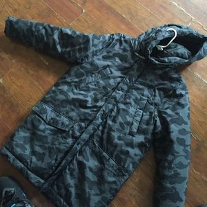 OUT DOOR PUFF CAMO JAKET