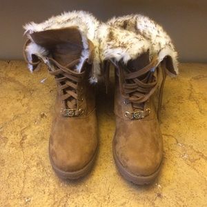 Michael Kors brown Suede Boots