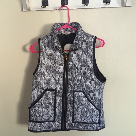 J.Crew inspired herringbone vest. Size Small NWT