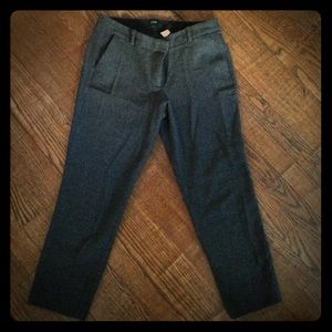 Warm gray wool J Crew City Fit crop trouser