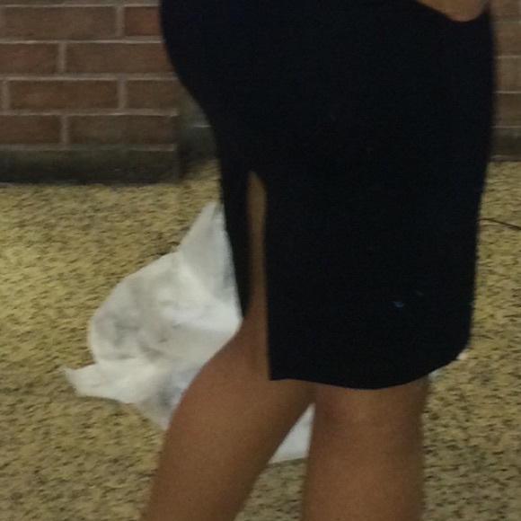 Black Midi Dress - Picture 3 of 4