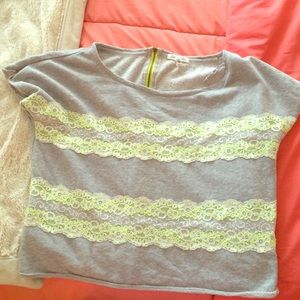Lime Lace Top