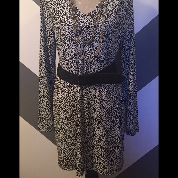 MICHAEL Michael Kors leopard  print tunic dress