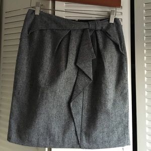 Banana republic tweed skirt with bow detail-petit