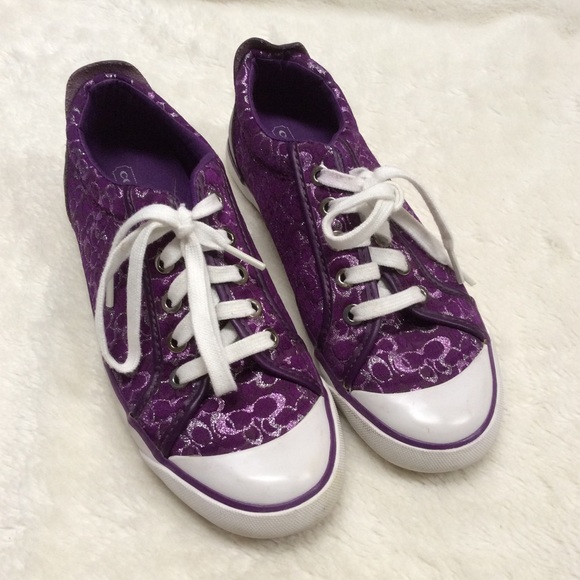 Authentic Purple Coach Shoes