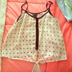 Cross Crop Top wet seal