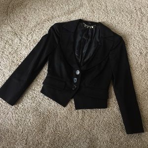 BEBE Black Cropped Blazer