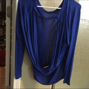 Cobalt blue open back top from express