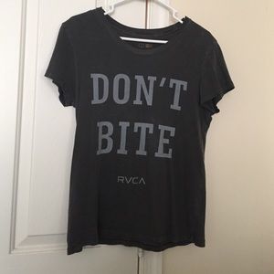 Women's RVCA "Don't Bite" Tee Shirt.