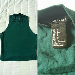 Forever 21 Teal/Green Crop Top