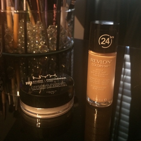 Makeup - Revlon Foundation & NYX Finishing Powder!