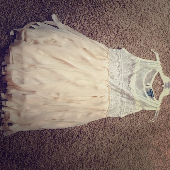 Stunning Cream Homecoming Dress