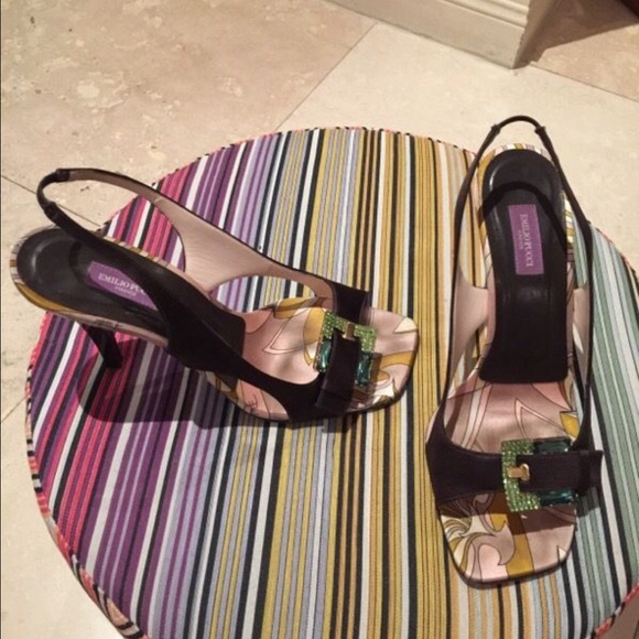 EMILIO PUCCI!  Limited edition satin w/ crystals