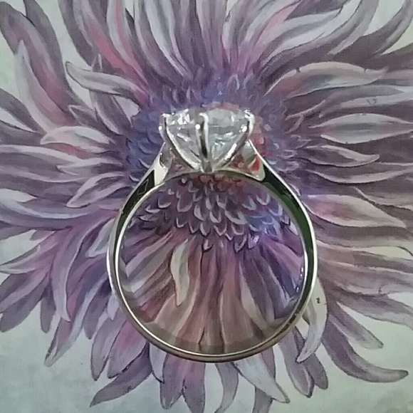 3 Carat Lab Created Diamond Ring - Picture 2 of 4