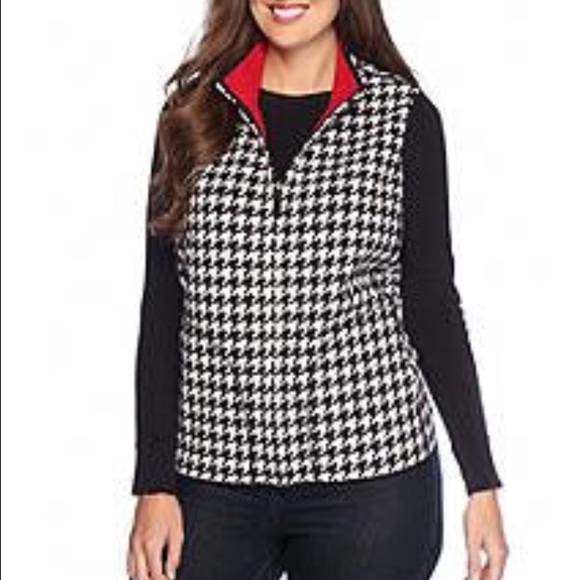Reversible Houndstooth Vest