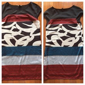 Express multi colored dress