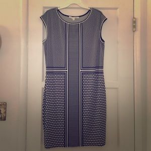 Sheath  dress black and white polka dots