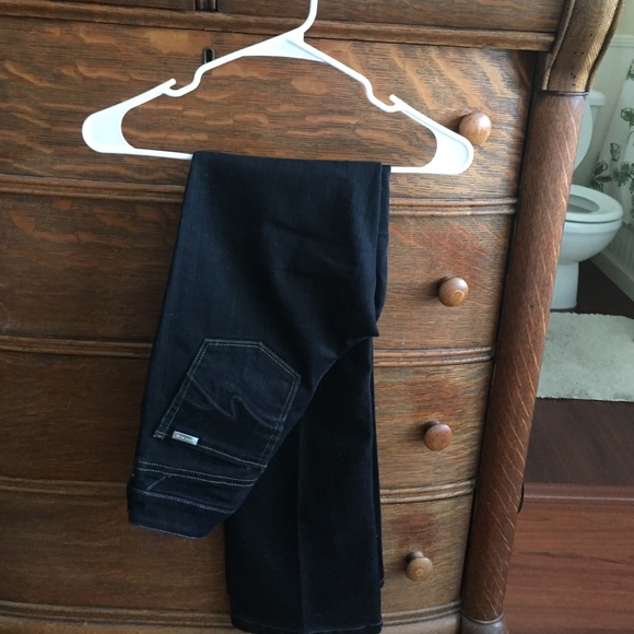 Black boot cut jeans