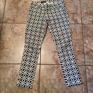 J. Crew printed toothpick pants