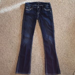 Silver jeans. Size W28/L33.