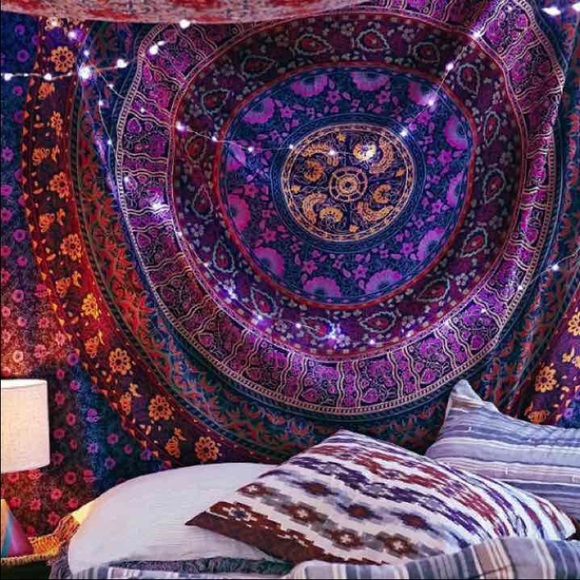 Purple Mandala Tapestry