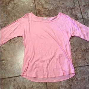 Pink J. Crew shirt