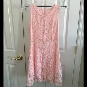 Closet Closing in 24hrs! Beautiful Pink Lace Dress