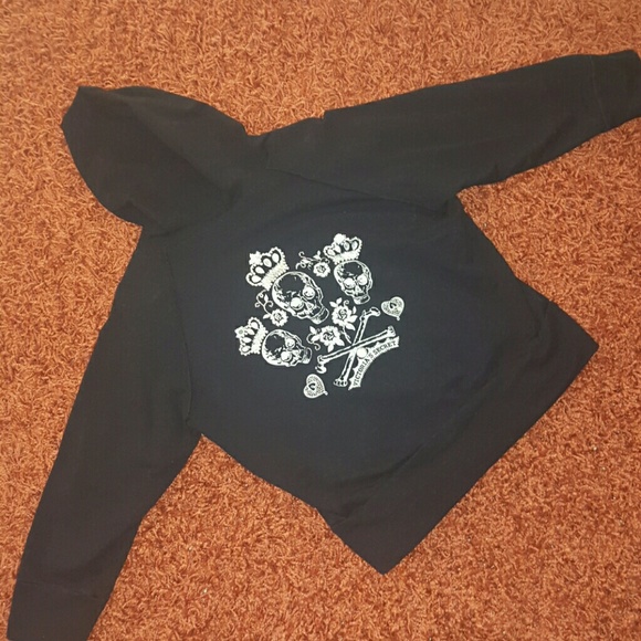Victoria's Secret Rhinestone Skull Hoodie