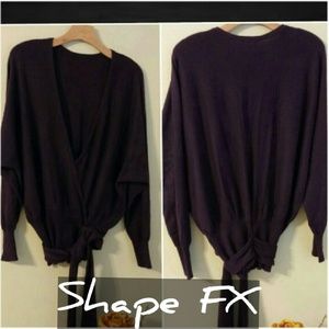 Shape FX Surplice Wrap Sweater w/ Corset Camisole