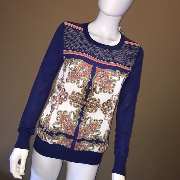 41Hawthorn Sweaters - Zappo Printed Mixed Material Sweater