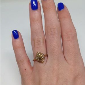 Art Deco "Eden" Stella and Dot Gold Ring