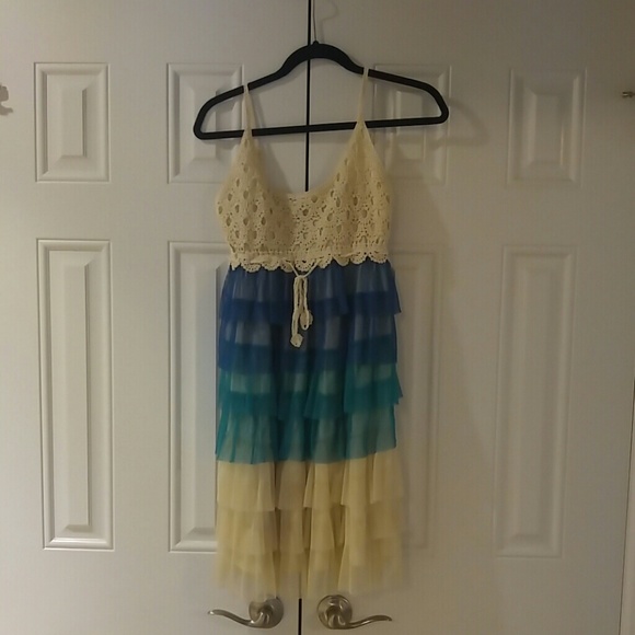 Ruffle and lace sundress