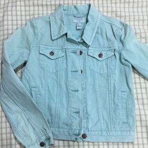Mint color jean jacket