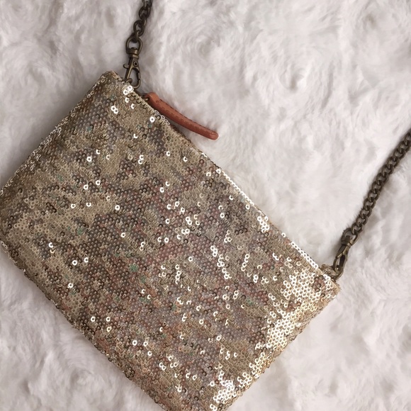 J. Crew Handbags - Sequined Crossbody Bag