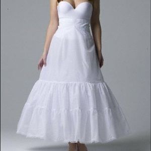 David's bridal a-line medium fullness 2-tier slip.