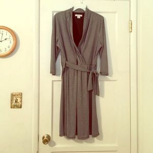 Mock wrap dress