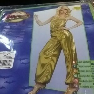 70's costume. Solid gold diva.  Jumpsuit