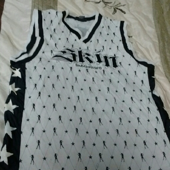 Skin brand black and white jersey