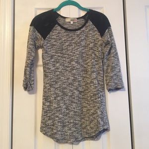 Black and white shirt