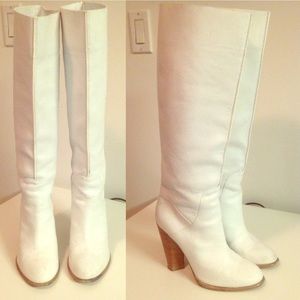 Marc by Marc Jacobs White Knee-High Boots