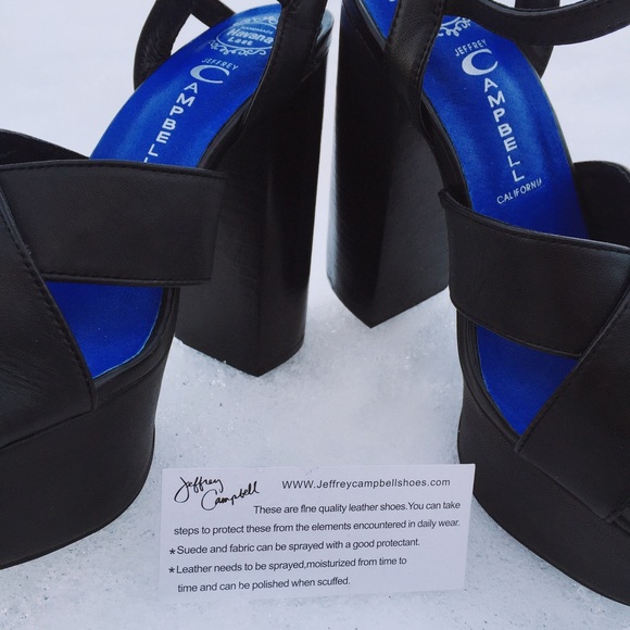 🆕 Jeffrey Campbell Geri Leather Platform - Picture 11 of 11