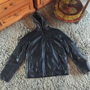 Men's Black Rivet Leather Jacket